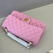 Chanel Classic Light Pink Caviar Gold Hardware Bag - 15.5×25.5×6.5cm - 2