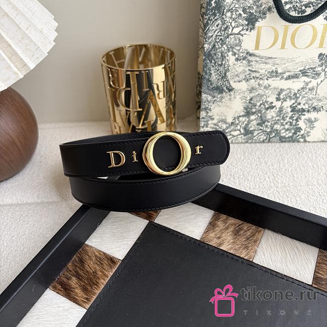 My Dior Belt Black Smooth Calfskin 30mm - 1
