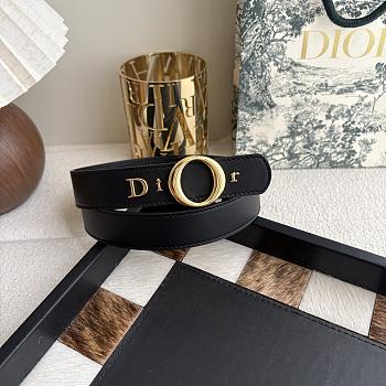 My Dior Belt Black Smooth Calfskin 30mm