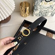 My Dior Belt Black Smooth Calfskin 30mm - 6