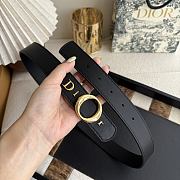 My Dior Belt Black Smooth Calfskin 30mm - 4