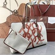 Loro Piana Laguna Shopper Bag in Linen - 48x28x18cm - 5