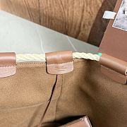 Loro Piana Gioia Shopper Cotton Colour Vicuna/Dark Vicuna/Sun Gold (B5UR) - 37x23x30cm - 3
