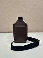 Prada Brique Saffiano Leather Bag Brown 2VZ106 - 20x14x4cm - 4