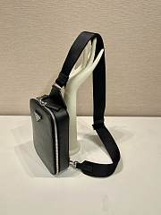 Prada Brique Saffiano Leather Bag Black 2VZ106 - 20x14x4cm - 6