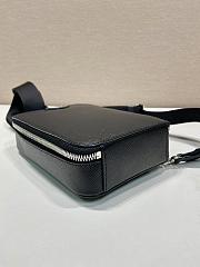 Prada Brique Saffiano Leather Bag Black 2VZ106 - 20x14x4cm - 3