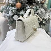 My Tender Dior Top Handle Mini Bag Latte Macrocannage Lambskin - 21x11.5x7cm - 6