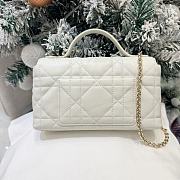 My Tender Dior Top Handle Mini Bag Latte Macrocannage Lambskin - 21x11.5x7cm - 3