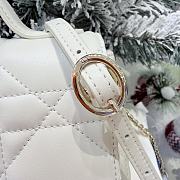 My Tender Dior Top Handle Mini Bag Latte Macrocannage Lambskin - 21x11.5x7cm - 2