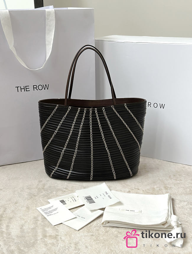 The Row Small Alba Bag Black/Cream - 27x11x20cm  - 1