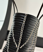 The Row Small Alba Bag Black/Cream - 27x11x20cm  - 5