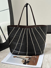 The Row Small Alba Bag Black/Cream - 27x11x20cm  - 2