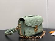 LV Pochette Métis East West Monogram Empreinte Minty M2A339 - 21.5x13.5x6cm - 3