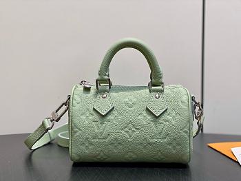 LV Nano Speedy Monogram Empreinte Minty M2A387 - 16x12.5x10cm