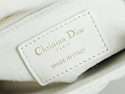 Dior Qixi Mini Lady Dior Bag with Chain Latte and Ice Blue Cannage Lambskin - 18x15x7cm - 3