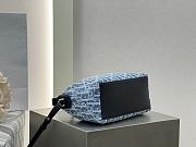 Dioriviera Nomad Pouch Blue Spongy Dior Oblique Fabric - 22x13x9.5cm - 6