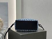 Dioriviera Nomad Pouch Blue Spongy Dior Oblique Fabric - 22x13x9.5cm - 4