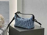 Dioriviera Nomad Pouch Blue Spongy Dior Oblique Fabric - 22x13x9.5cm - 3