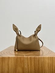 Loewe Mini Scarf Bag In Smooth Calfskin Brown - 24.5x14.5x6cm - 1