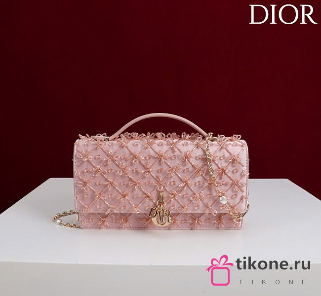 My Dior Mini Bag Gold Tone Sequins 27910 - 21x11.5x4.5cm - 1