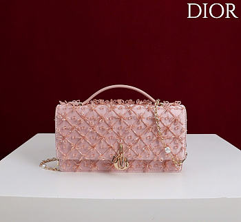 My Dior Mini Bag Gold Tone Sequins 27910 - 21x11.5x4.5cm