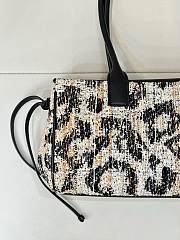Chanel Small Shopping Bag Tweed, Mixed Fibers, Calfskin & Gold-Tone Metal  Brown, Black & White AS6288 - 32x15x11.5cm - 3