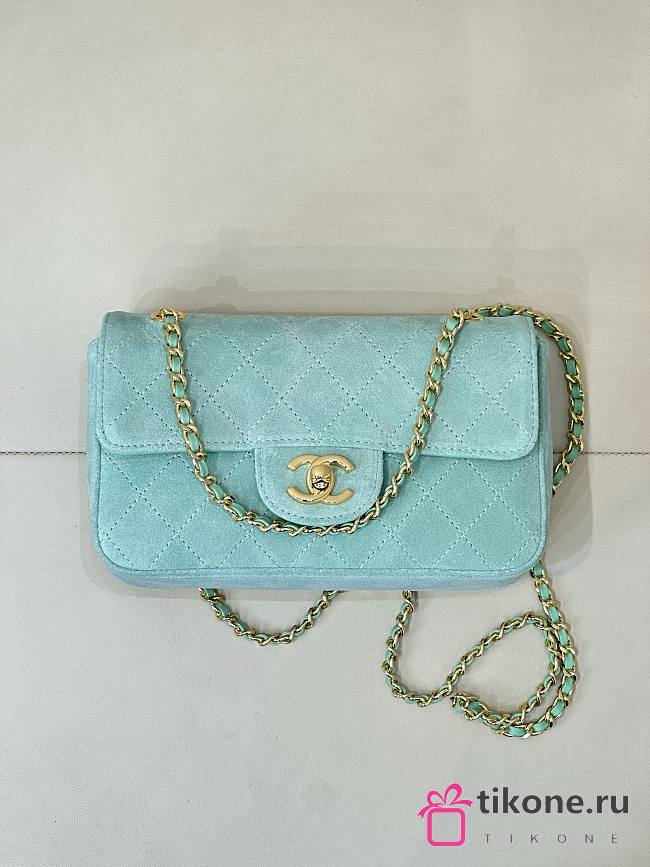 Chanel Maxi Flapbag Suede Calfskin & Gold-Tone Metal Tiffiny AS6627 - 32x19.5x10cm - 1