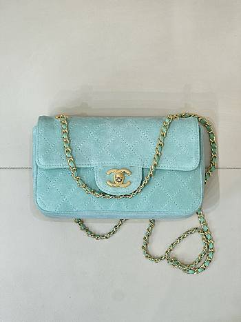 Chanel Maxi Flapbag Suede Calfskin & Gold-Tone Metal Tiffiny AS6627 - 32x19.5x10cm