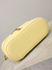 YSL Gaby Vanity Bag In Lamskin Leather Soft Lemon - 18x11x6.5cm - 5