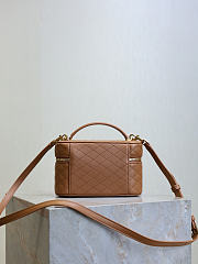 YSL Gaby Vanity Bag In Lamskin Leather Fox - 18x11x6.5cm - 3