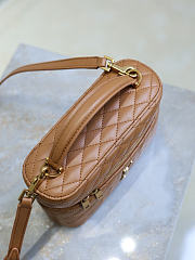 YSL Gaby Vanity Bag In Lamskin Leather Fox - 18x11x6.5cm - 2