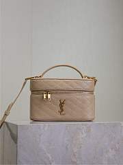 YSL Gaby Vanity Bag In Lamskin Leather DK Toffee - 18x11x6.5cm - 1