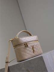 YSL Gaby Vanity Bag In Lamskin Leather DK Toffee - 18x11x6.5cm - 6
