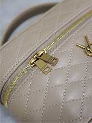 YSL Gaby Vanity Bag In Lamskin Leather DK Toffee - 18x11x6.5cm - 5