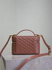 YSL Gaby Vanity Bag In Lamskin Leather Barely Pink - 18x11x6.5cm - 5