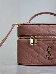 YSL Gaby Vanity Bag In Lamskin Leather Barely Pink - 18x11x6.5cm - 3