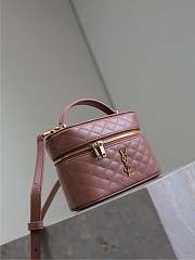 YSL Gaby Vanity Bag In Lamskin Leather Barely Pink - 18x11x6.5cm - 2