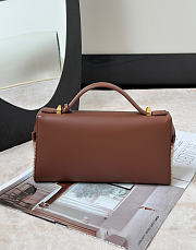 Loro Piana Extra Bag L23 Virgin Wool, Linen Pecan/Charcoal Gray/Bone/Mole/Sun Gold (F7L6) - 23x12x7cm - 5