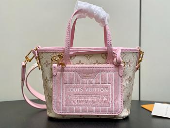 LV Neverfull Inside Out BB Monogram Dune/Pink M2A466 - 26.5x16.5x11cm