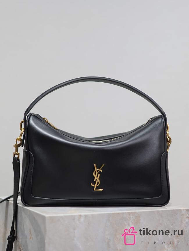 YSL Camera Supple Bag Calfskin Black - 28x15x9cm - 1