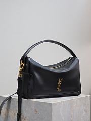 YSL Camera Supple Bag Calfskin Black - 28x15x9cm - 6