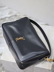 YSL Camera Supple Bag Calfskin Black - 28x15x9cm - 4