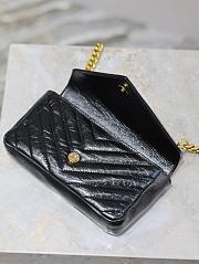 YSL College Mini In Shiny Leather Black - 20x13x3cm - 5