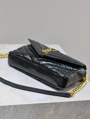 YSL College Mini In Shiny Leather Black - 20x13x3cm - 4