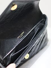 YSL College Mini In Shiny Leather Black - 20x13x3cm - 3