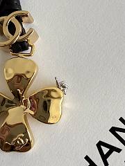 Chanel Mini Bag Charm Gold-Tone Metal & Lambskin, Golden & Black - 6