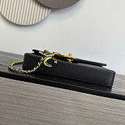 Chanel Flap Bag Grained Calfskin & Gold-Tone Metal Black - 22x12x4cm - 5