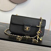 Chanel Flap Bag Grained Calfskin & Gold-Tone Metal Black - 22x12x4cm - 4