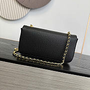 Chanel Flap Bag Grained Calfskin & Gold-Tone Metal Black - 22x12x4cm - 3