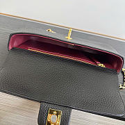 Chanel Flap Bag Grained Calfskin & Gold-Tone Metal Black - 22x12x4cm - 2